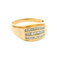  10K Gold & Diamond Men's Ring