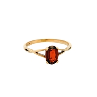  10K Gold & Garnet Ladies  Ring
