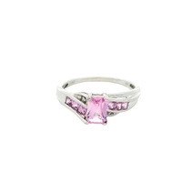  10K Gold Pink Stone Ladies Ring
