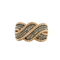  10K Gold & Colored Diamond Ring