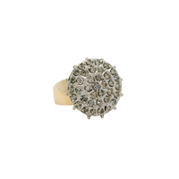  10K Gold & Diamond Cluster Ring