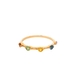  14K Gold Color Stone Band