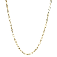  14K Gold Paperclip Chain