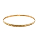  10K Gold Fancy Bangle Bracelet